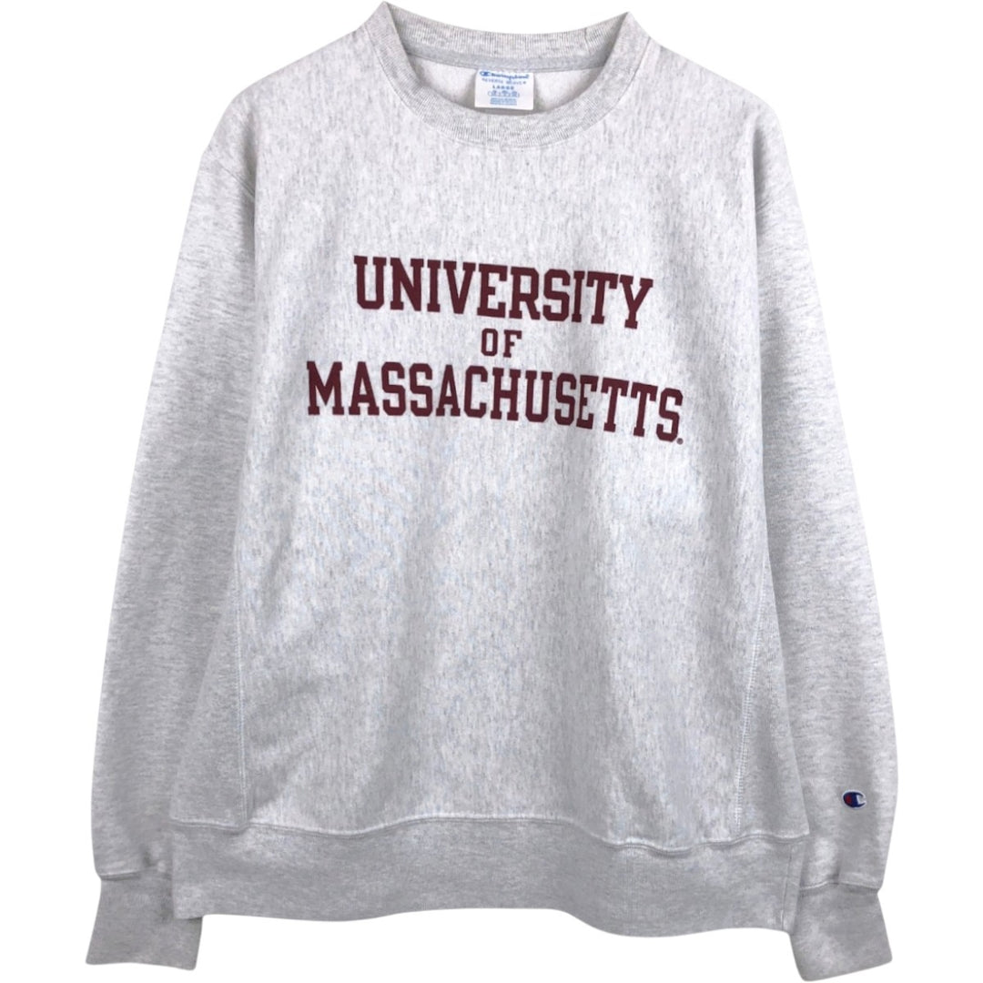 2000'S Champion Reverse Weave College Sweatshirt, Men's Size L (approx.), Triple Print unclear gray type Vintage Second Hand