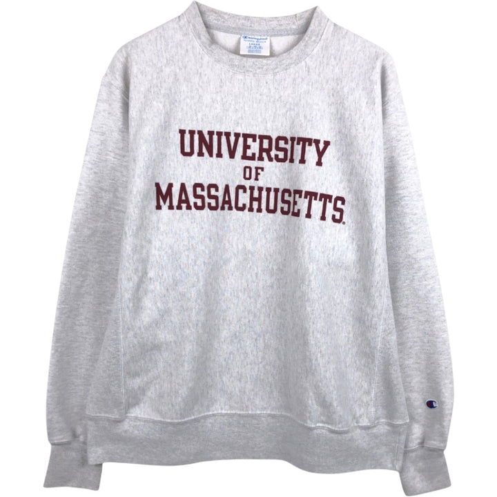 2000'S Champion Reverse Weave College Sweatshirt, Men's Size L (approx.), Triple Print unclear gray type Vintage Second Hand