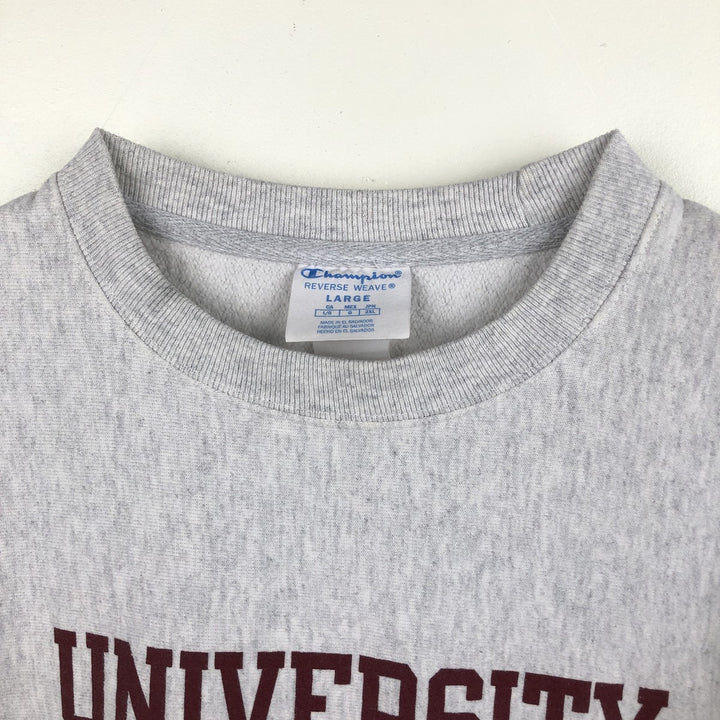 2000'S Champion Reverse Weave College Sweatshirt, Men's Size L (approx.), Triple Print unclear gray type Vintage Second Hand