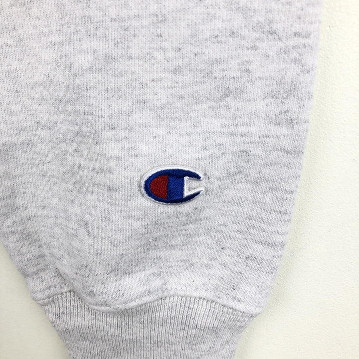 Champion Reverse Weave Printed Sweatshirt, Men's Size M (approx.), Triple Print unclear gray type Vintage Second Hand