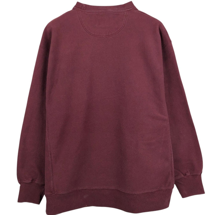 2000'S Champion Original Reverse Weave Blank Sweatshirt (Men's XL equivalent) cotton burgundy type Vintage Second Hand