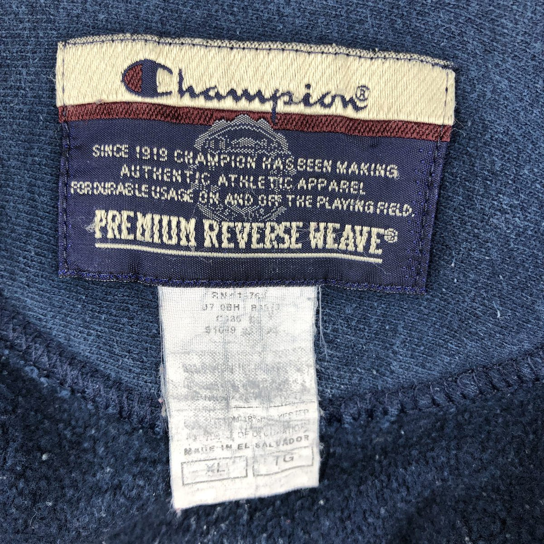 2000'S Champion Premium Reverse Weave Blank Sweatshirt, Men's Size XL unclear navy blue type Vintage Second Hand