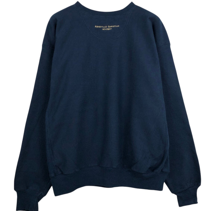 00'S Champion PREMIUM REVERSE WEAVE Premium Reverse Weave Sweatshirt Trainer Men's XL size unclear navy blue type Vintage Second Hand