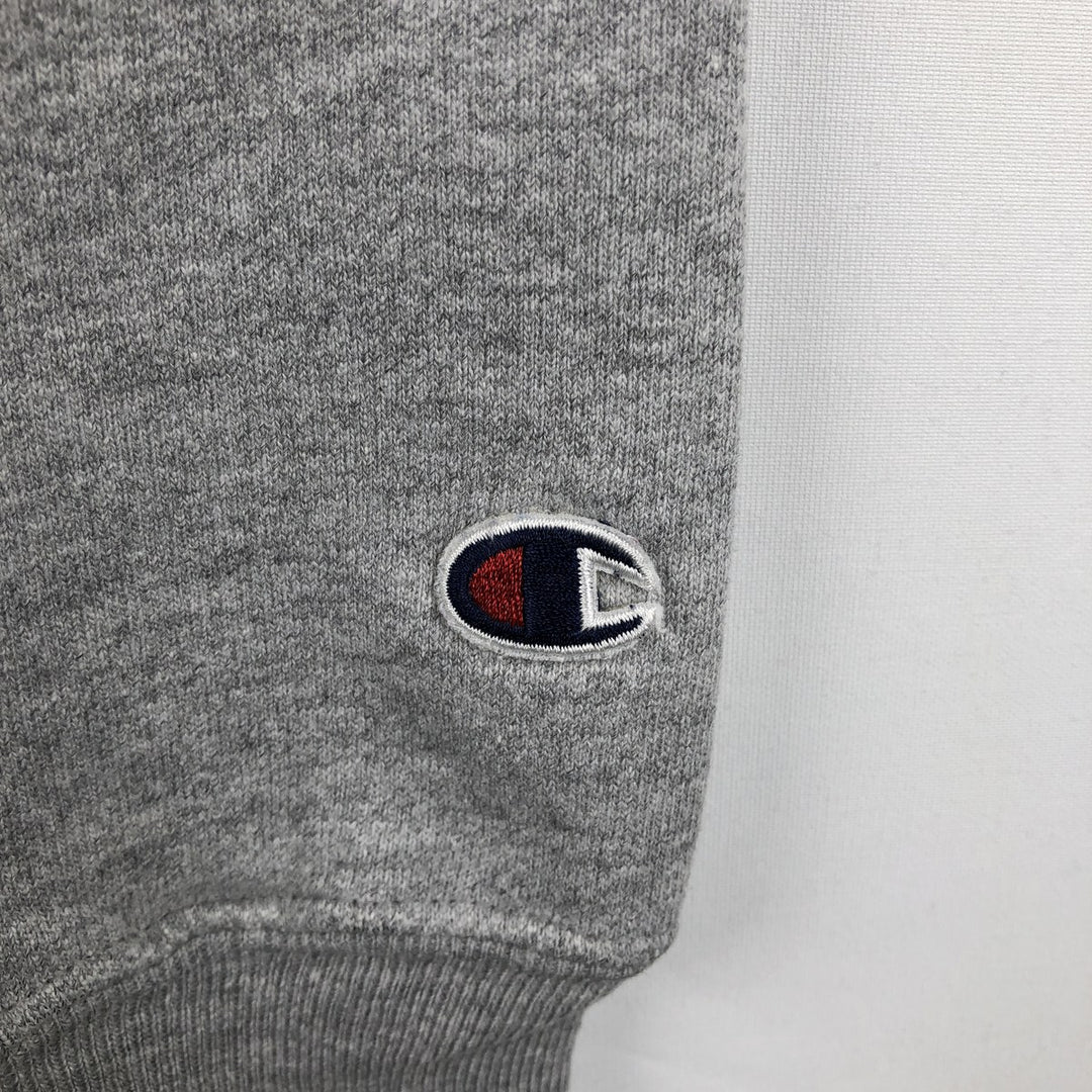 00'S Champion Premium Reverse Weave Advertising Sweatshirt Trainer Men's XL unclear gray type Vintage Second Hand