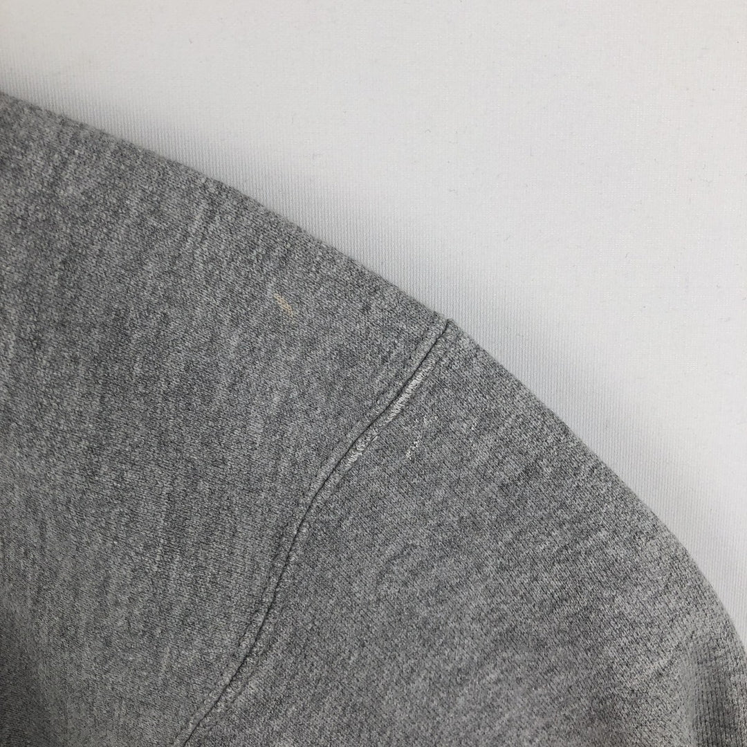 00'S Champion Premium Reverse Weave Advertising Sweatshirt Trainer Men's XL unclear gray type Vintage Second Hand