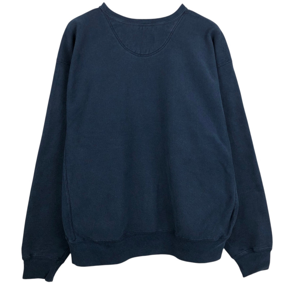 Champion Premium Reverse Weave Plain Blank Sweatshirt, Men's XL Equivalent, No Embossing unclear navy blue type Vintage Second Hand