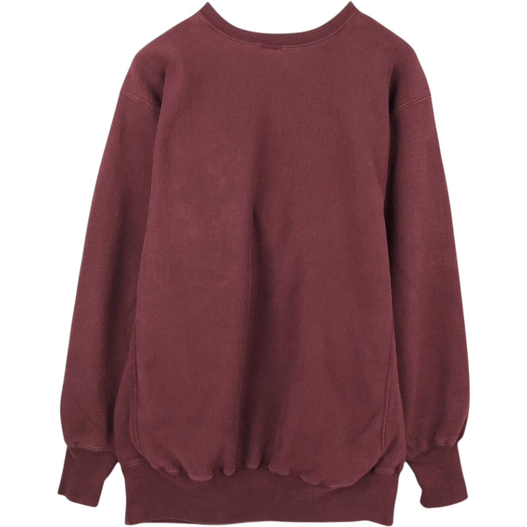 90'S Champion Reverse Weave Brown University College Sweatshirt, Made in USA, Men's XXL equivalent. cotton burgundy type Vintage Second Hand