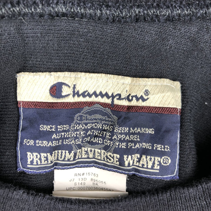 2000'S Champion Premium Reverse Weave One-Point Logo Sweatshirt (Men's Size M) cotton black type Vintage Second Hand