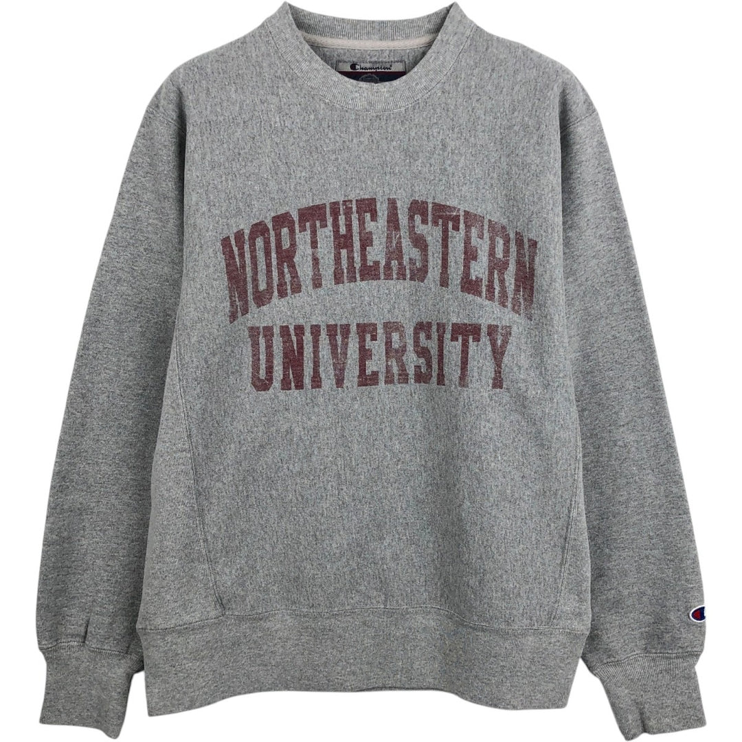 2000'S Champion Original Reverse Weave College Sweatshirt, Men's Size Small cotton gray type Vintage Second Hand