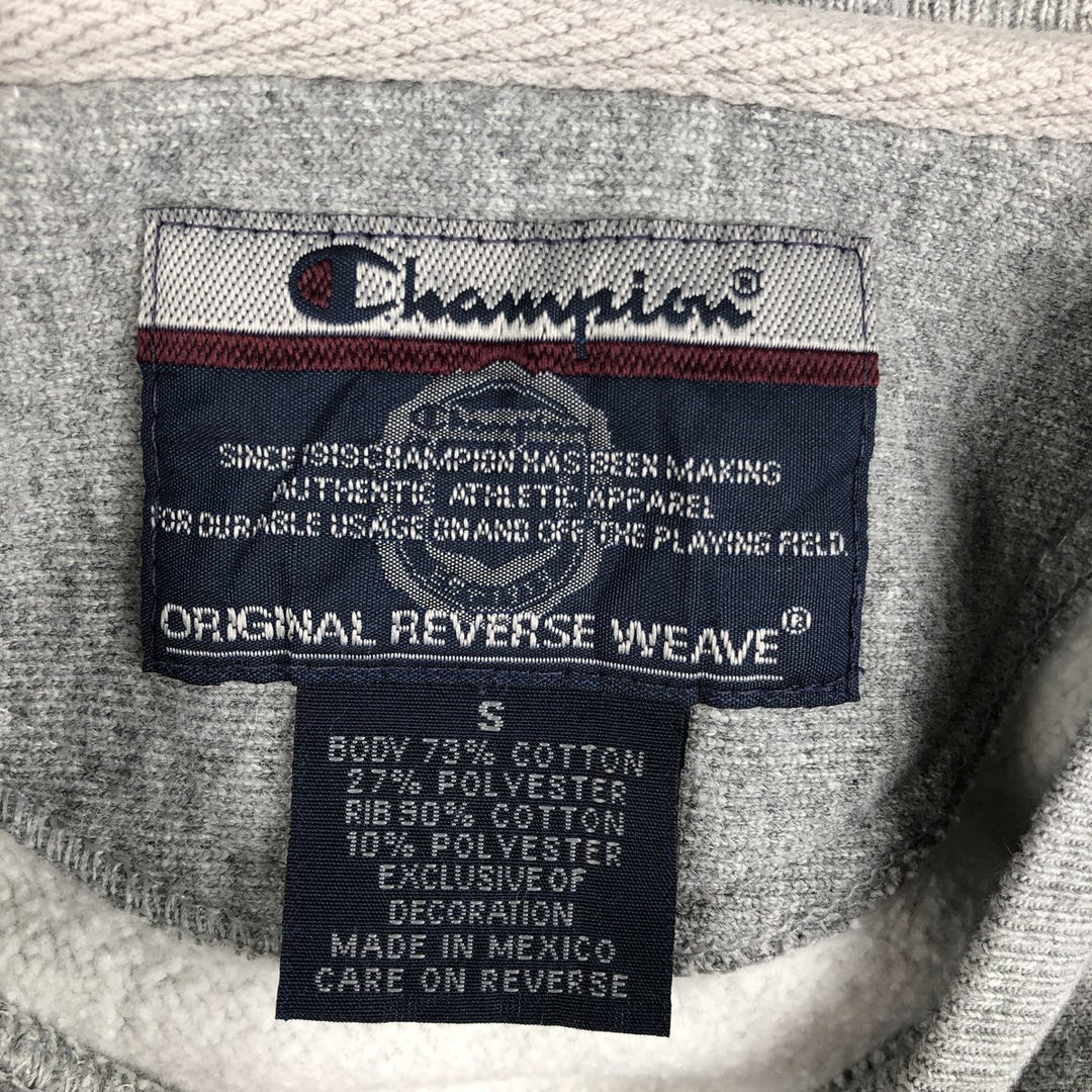 2000'S Champion Original Reverse Weave College Sweatshirt, Men's Size Small cotton gray type Vintage Second Hand