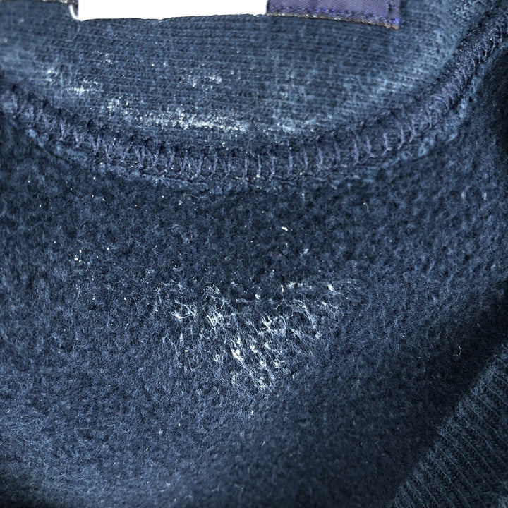 2000'S Champion Premium Reverse Weave Triple Print College Sweatshirt (Men's XL equivalent) unclear navy blue type Vintage Second Hand
