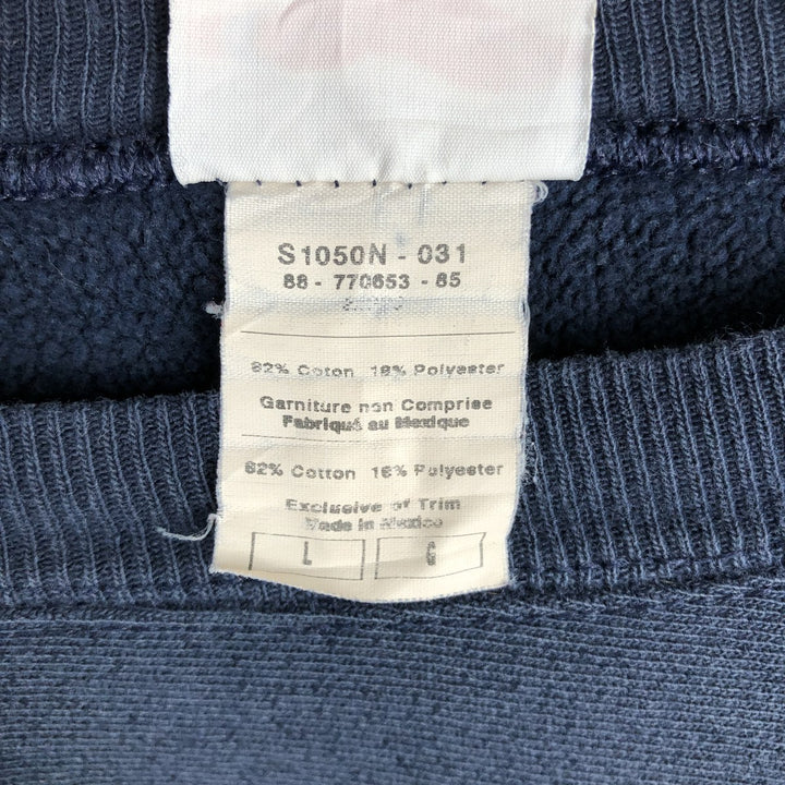 00'S Champion REVERSE WEAVE Reverse Weave College Sweatshirt Trainer Men's L size cotton navy blue type Vintage Second Hand