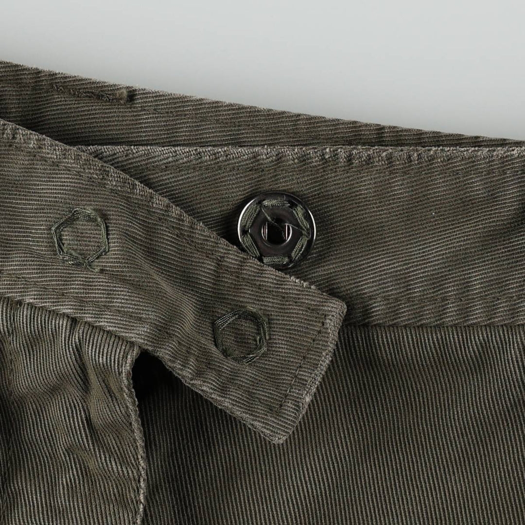 Benetton UNITED COLORS OF BENETTON Cotton Half-Length Pleated Chino Skirt, Women's Size L (approx.) unclear Khaki type Vintage Second Hand