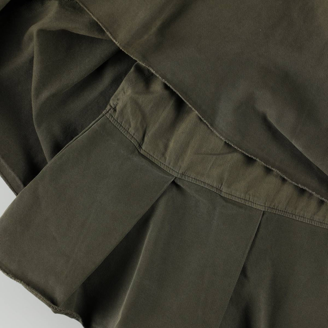 Benetton UNITED COLORS OF BENETTON Cotton Half-Length Pleated Chino Skirt, Women's Size L (approx.) unclear Khaki type Vintage Second Hand