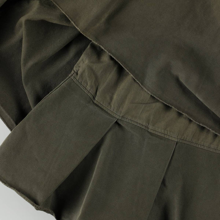 Benetton UNITED COLORS OF BENETTON Cotton Half-Length Pleated Chino Skirt, Women's Size L (approx.) unclear Khaki type Vintage Second Hand