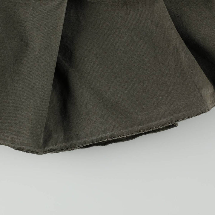 Benetton UNITED COLORS OF BENETTON Cotton Half-Length Pleated Chino Skirt, Women's Size L (approx.) unclear Khaki type Vintage Second Hand