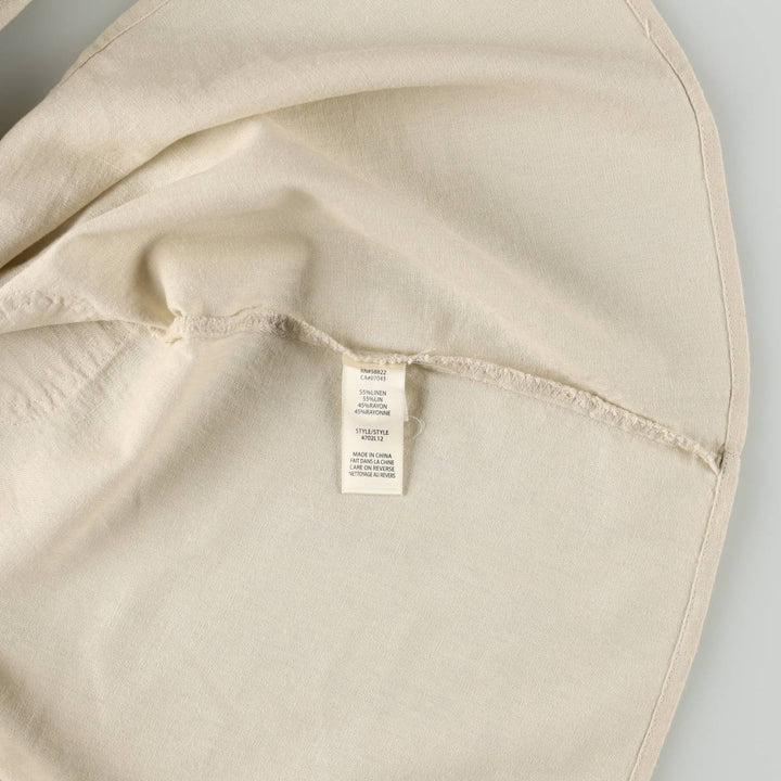 MAX STUDIO Linen x Rayon Long A-line Skirt, Women's Size L (approx.) linen unbleached Vintage Second Hand