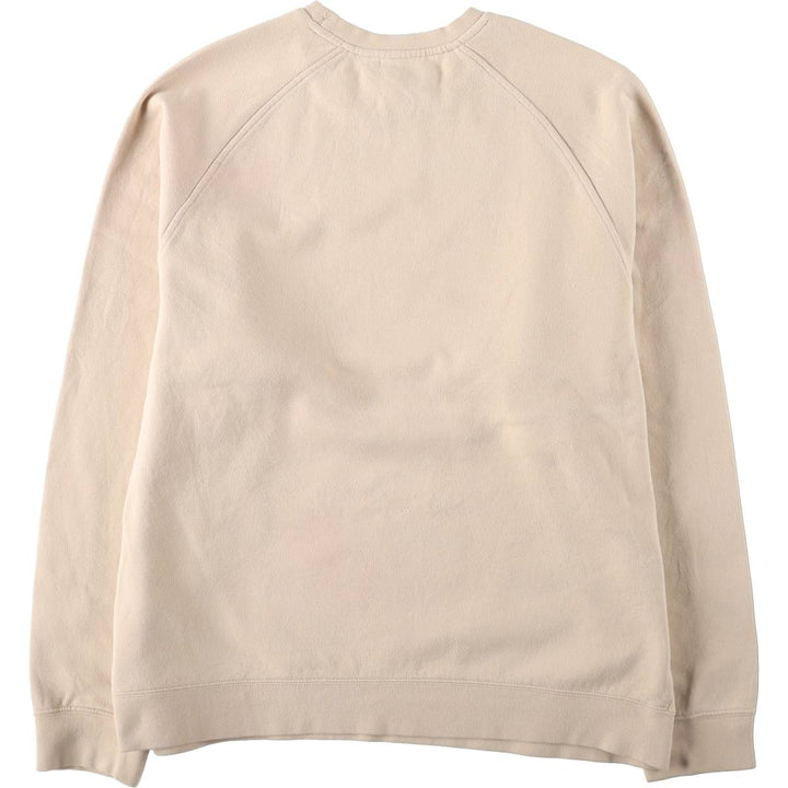 90s-00'S Nike One-Point Logo Sweatshirt, Men's Size XL (approx.) cotton unbleached Vintage Second Hand