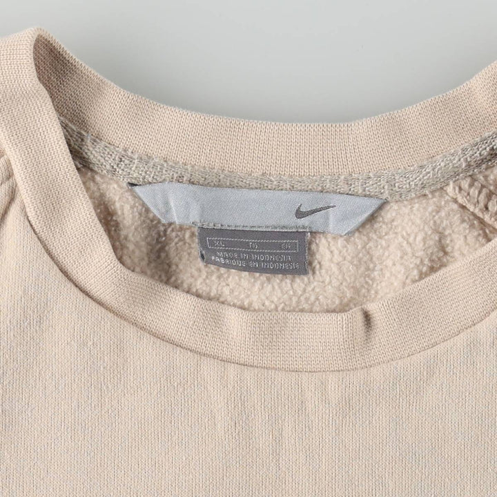 90s-00'S Nike One-Point Logo Sweatshirt, Men's Size XL (approx.) cotton unbleached Vintage Second Hand