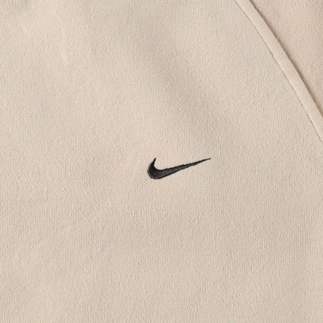 90s-00'S Nike One-Point Logo Sweatshirt, Men's Size XL (approx.) cotton unbleached Vintage Second Hand