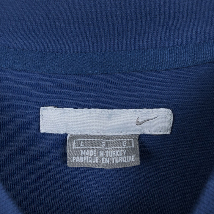 00'S Nike One Point Logo Sweatshirt Trainer Men's L size cotton blue type Vintage Second Hand