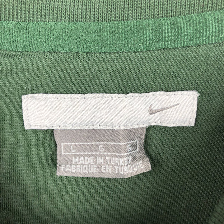Nike One Point Logo Sweatshirt, Trainer, Men's Size L cotton green type Vintage Second Hand
