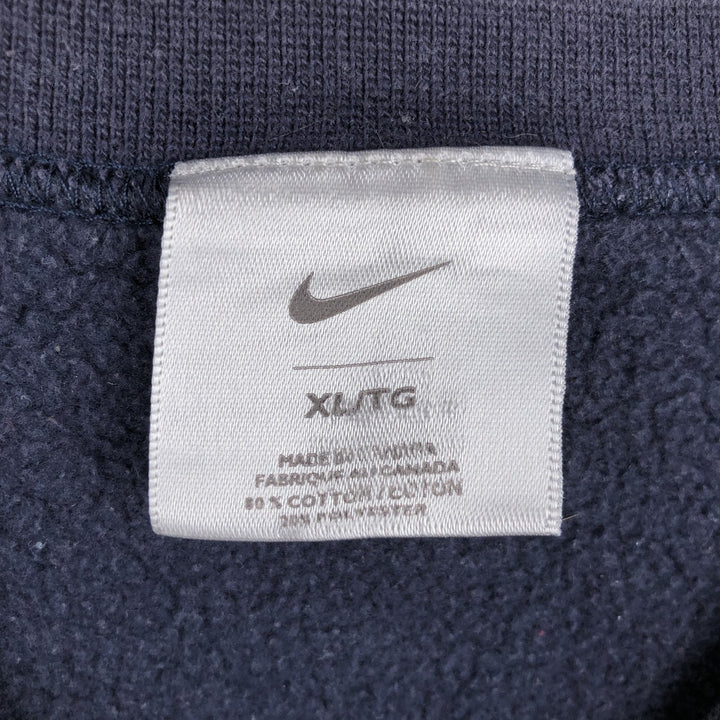 Nike One Point Logo Sweatshirt, Trainer, Men's XL cotton navy blue type Vintage Second Hand