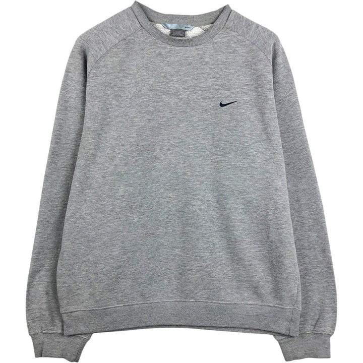 Nike One Point Logo Sweatshirt, Trainer, Men's Size L cotton gray type Vintage Second Hand