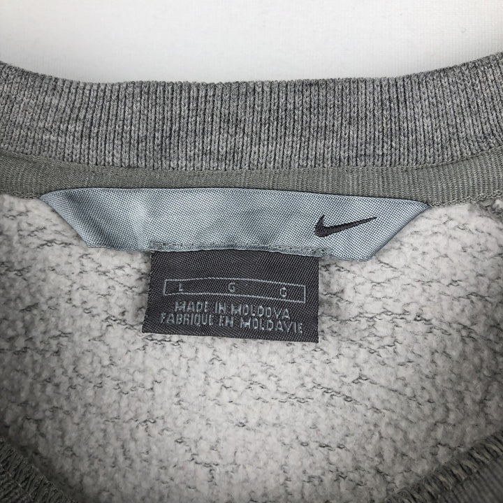 Nike One Point Logo Sweatshirt, Trainer, Men's Size L cotton gray type Vintage Second Hand