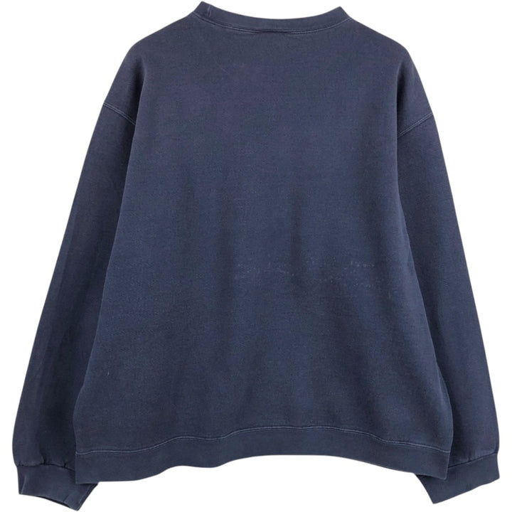 90'S Nike One Point Logo Sweatshirt, Men's XL Size Vintage cotton navy blue type Vintage Second Hand