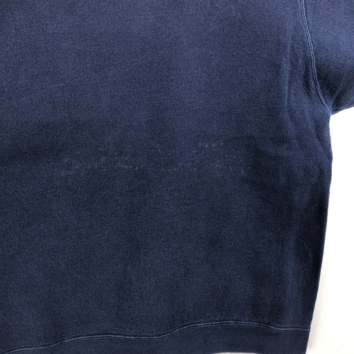 90'S Nike One Point Logo Sweatshirt, Men's XL Size Vintage cotton navy blue type Vintage Second Hand