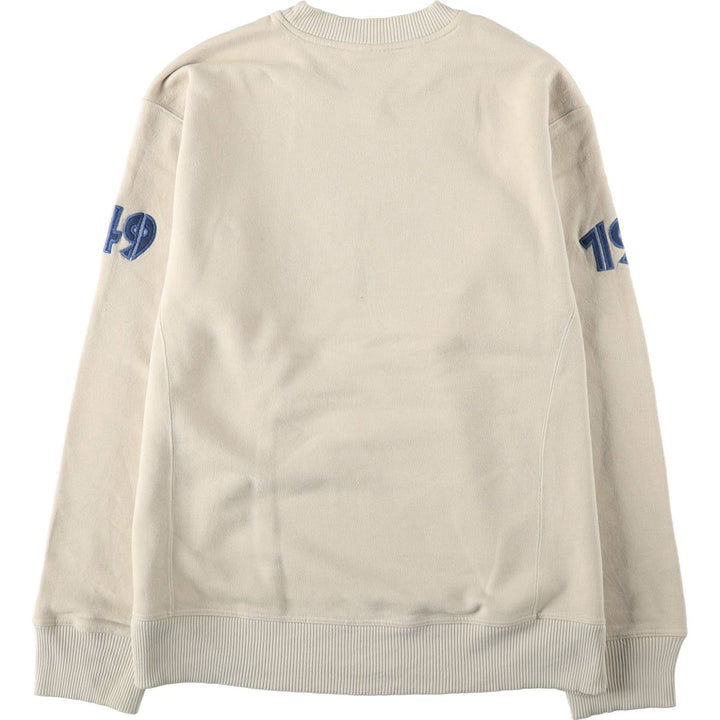 90s-00'S Adidas sweatshirt, men's size M (approx.) cotton unbleached Vintage Second Hand