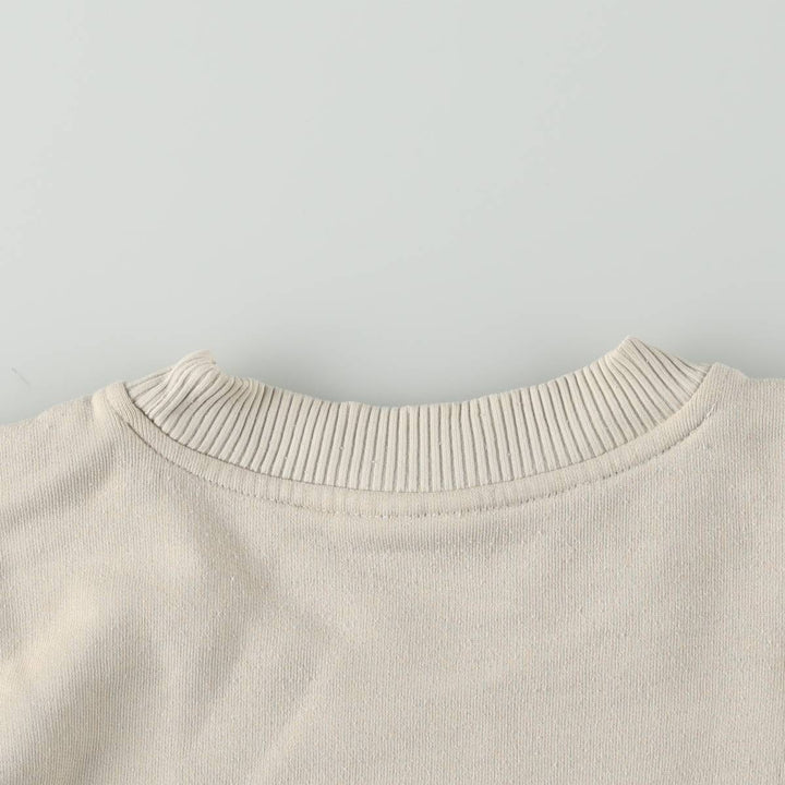 90s-00'S Adidas sweatshirt, men's size M (approx.) cotton unbleached Vintage Second Hand