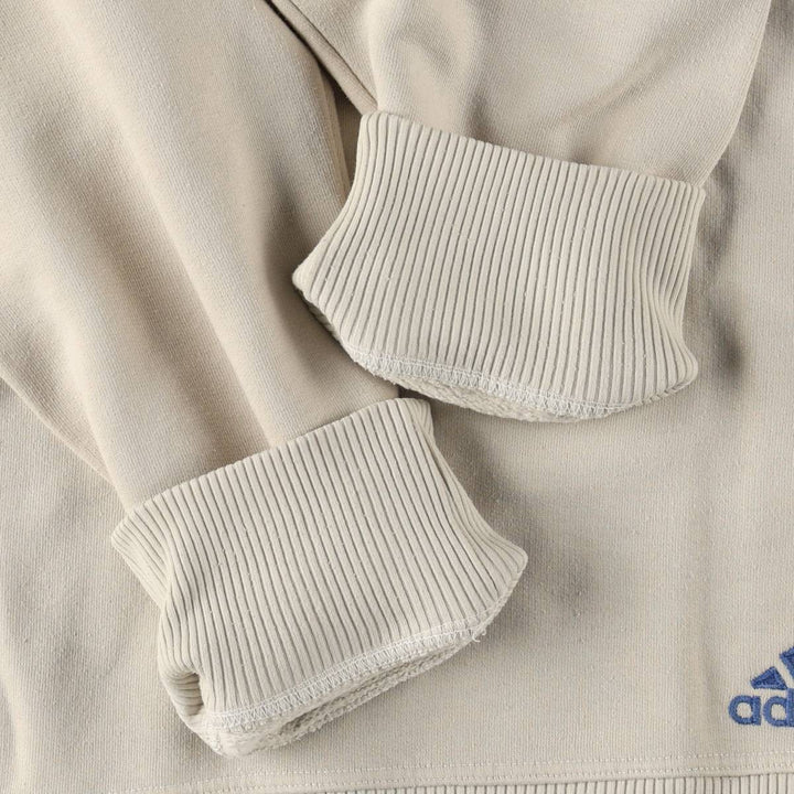 90s-00'S Adidas sweatshirt, men's size M (approx.) cotton unbleached Vintage Second Hand