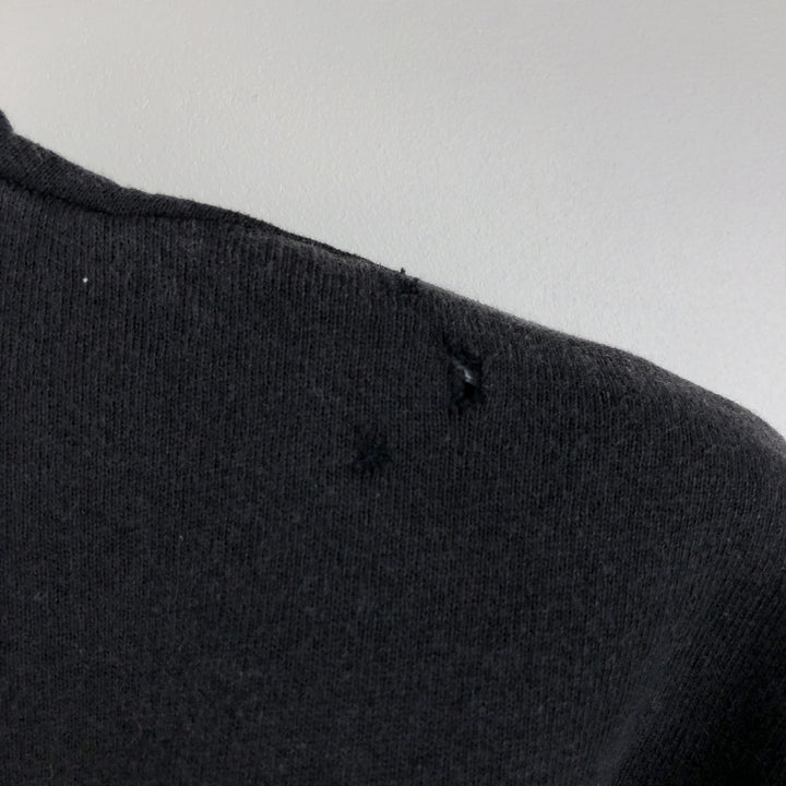 Adidas sweatshirt, made in the USA, men's size L (equivalent), crew neck. cotton black type Vintage Second Hand
