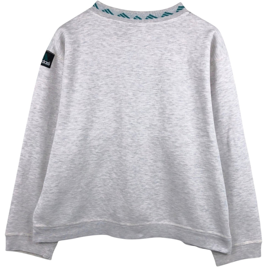 90'S Adidas EQUIPMENT sweatshirt, made in Australia, men's size L equivalent, vintage. polyester gray type Vintage Second Hand