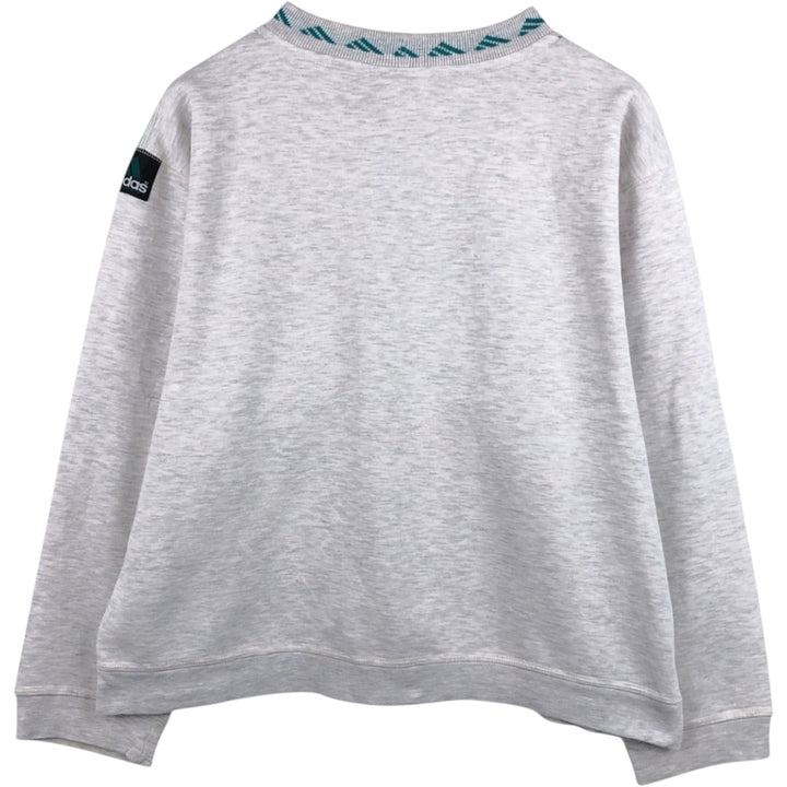 90'S Adidas EQUIPMENT sweatshirt, made in Australia, men's size L equivalent, vintage. polyester gray type Vintage Second Hand