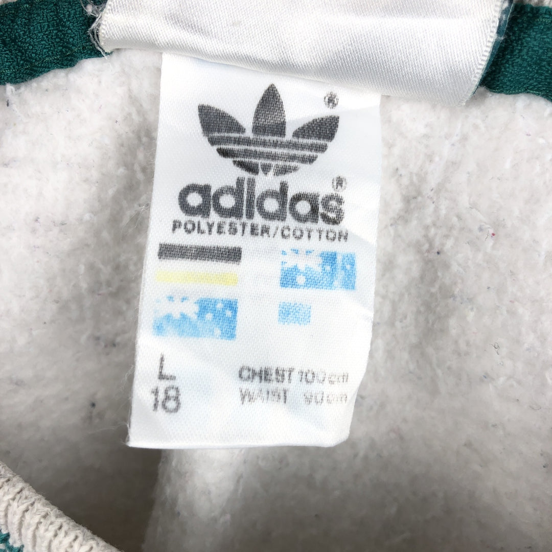 90'S Adidas EQUIPMENT sweatshirt, made in Australia, men's size L equivalent, vintage. polyester gray type Vintage Second Hand