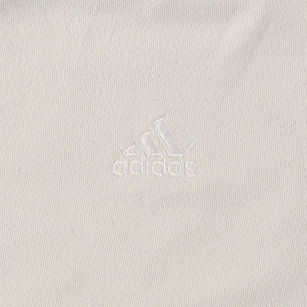 90s-00'S Adidas One-Point Logo Sweatshirt, Men's Size L cotton unbleached Vintage Second Hand