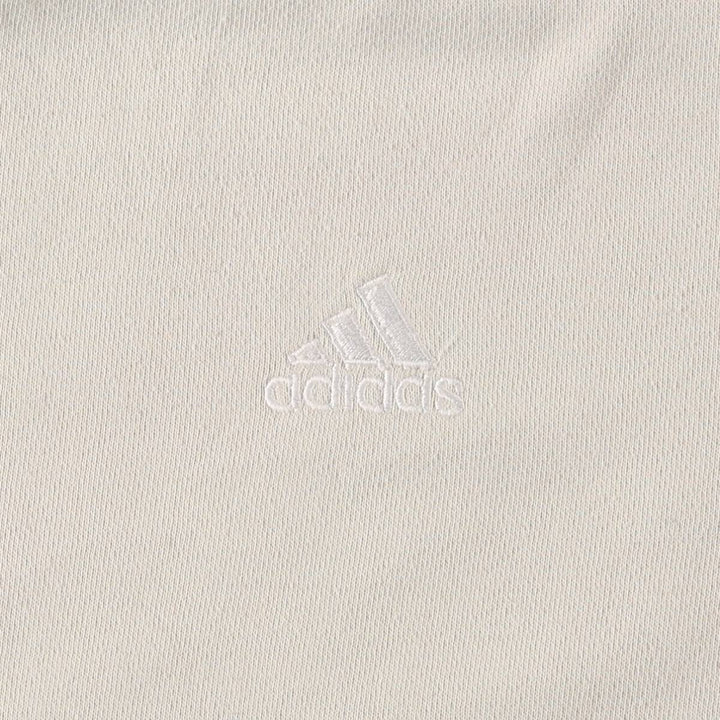90s-00'S Adidas One-Point Logo Sweatshirt, Men's Size L cotton unbleached Vintage Second Hand