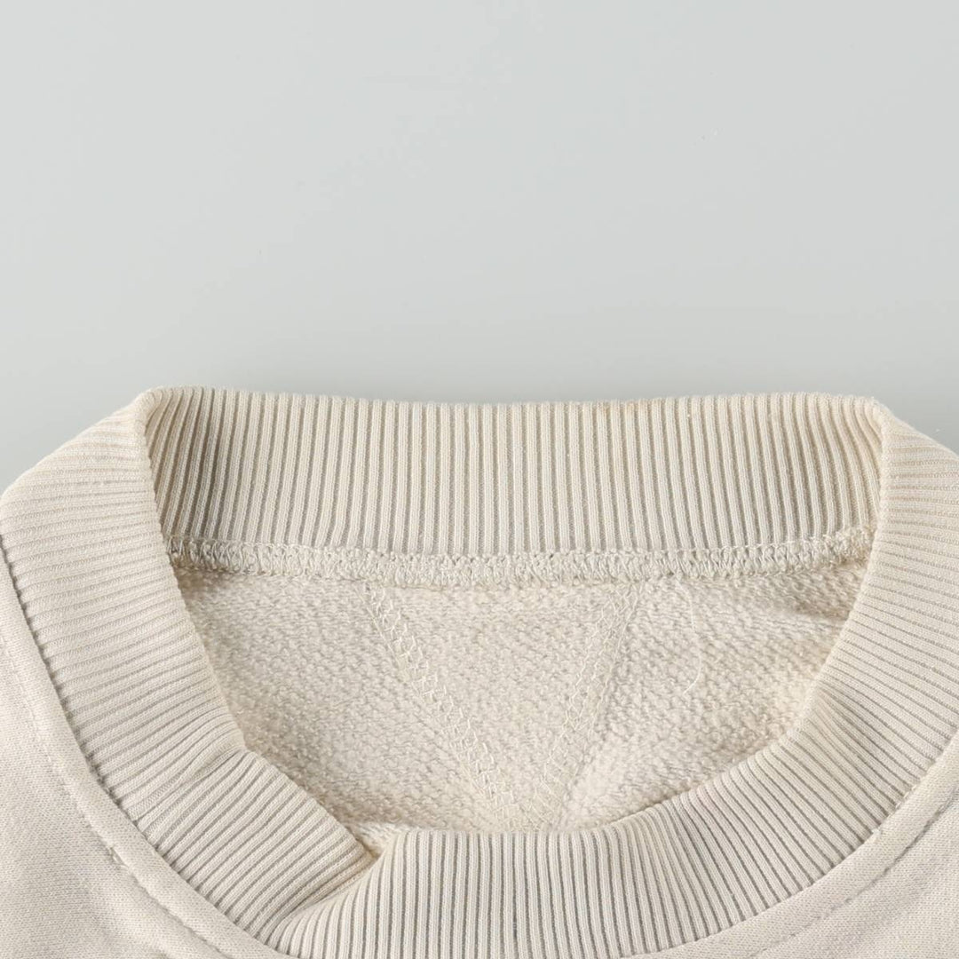 90s-00'S Adidas One-Point Logo Sweatshirt, Men's Size L cotton unbleached Vintage Second Hand