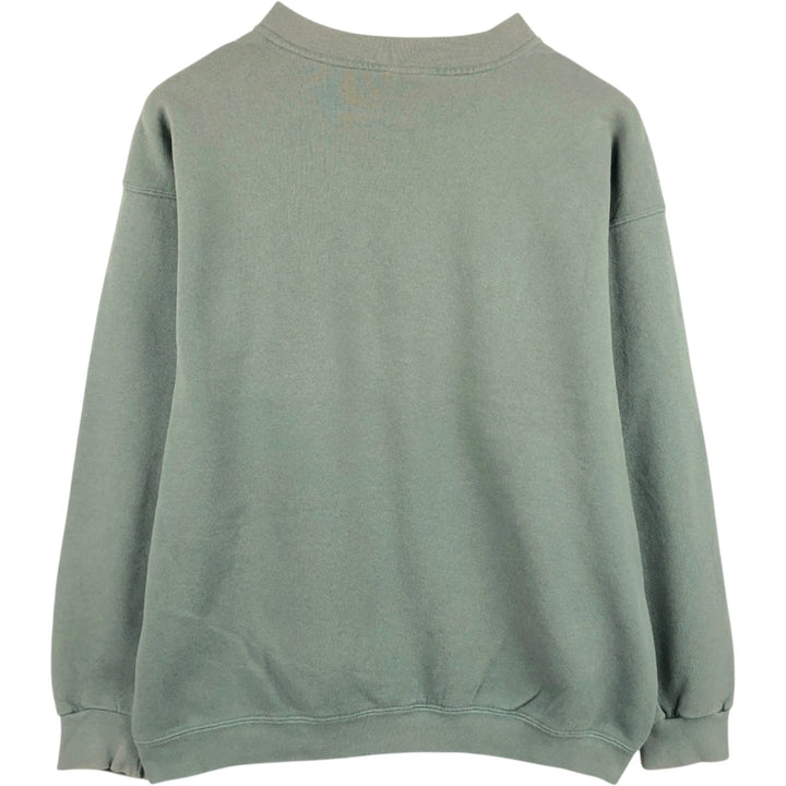 90'S Nike Logo Sweatshirt, Made in USA, Men's L Size, Vintage cotton green type Vintage Second Hand