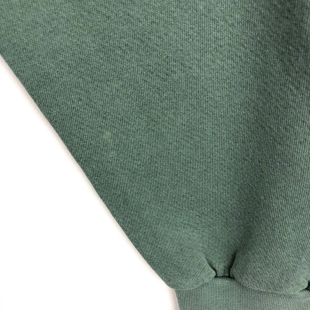 90'S Nike Logo Sweatshirt, Made in USA, Men's L Size, Vintage cotton green type Vintage Second Hand