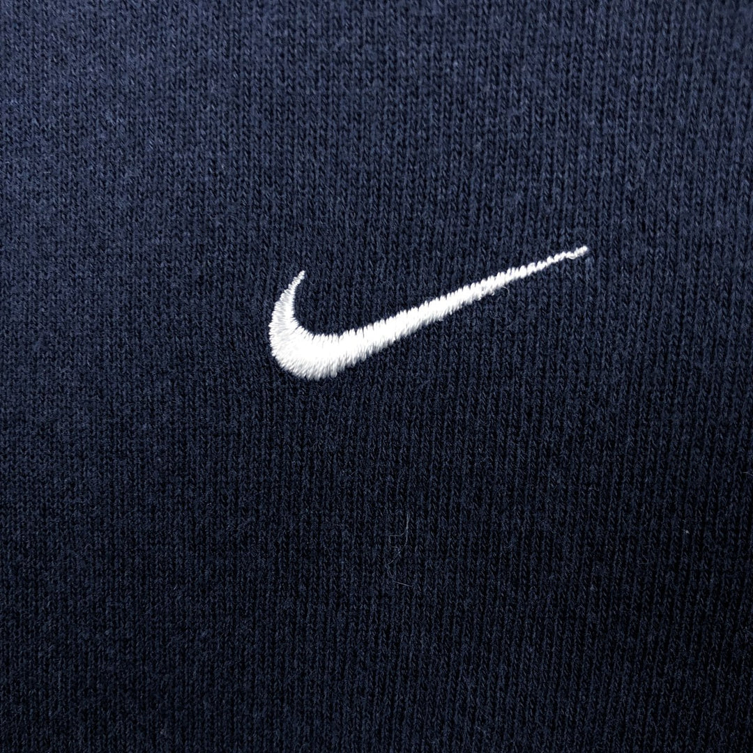 90'S Nike One Point Logo Sweatshirt Trainer Made in USA Men's XL Vintage cotton navy blue type Vintage Second Hand