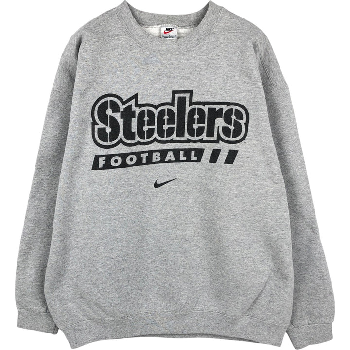 90'S Nike NFL PRO LINE Printed Sweatshirt, Made in USA, Men's Size L (approx.), Vintage cotton gray type Vintage Second Hand