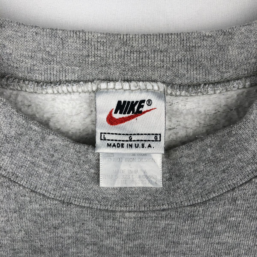 90'S Nike NFL PRO LINE Printed Sweatshirt, Made in USA, Men's Size L (approx.), Vintage cotton gray type Vintage Second Hand