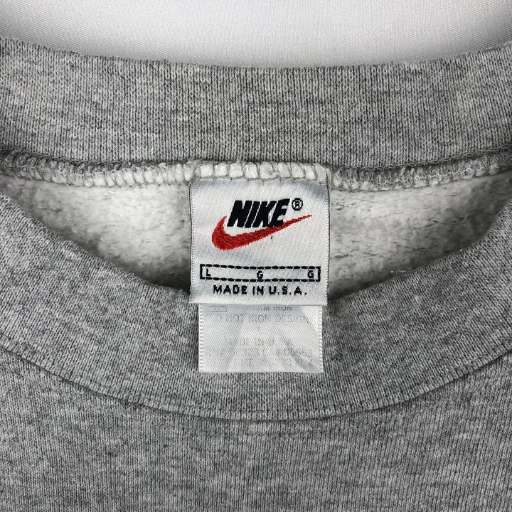 90'S Nike NFL PRO LINE Printed Sweatshirt, Made in USA, Men's Size L (approx.), Vintage cotton gray type Vintage Second Hand
