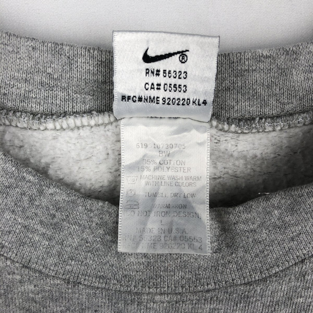 90'S Nike NFL PRO LINE Printed Sweatshirt, Made in USA, Men's Size L (approx.), Vintage cotton gray type Vintage Second Hand