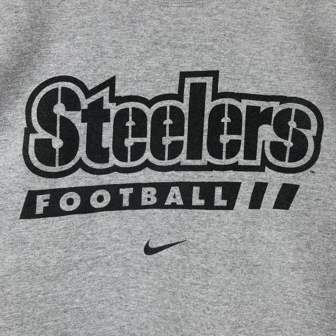 90'S Nike NFL PRO LINE Printed Sweatshirt, Made in USA, Men's Size L (approx.), Vintage cotton gray type Vintage Second Hand