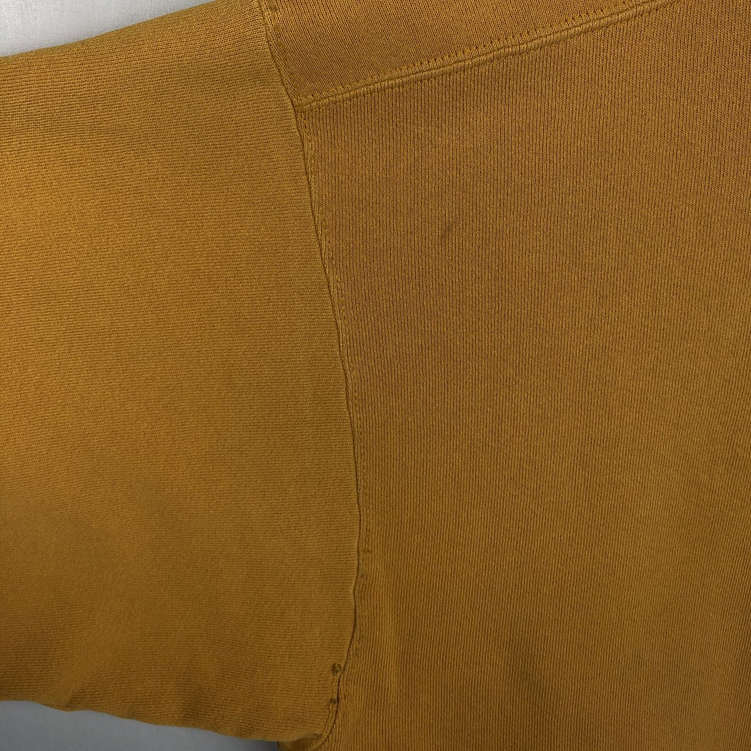 90'S Nike One Point Logo Sweatshirt Trainer Made in USA Men's L Size Vintage cotton yellow type Vintage Second Hand